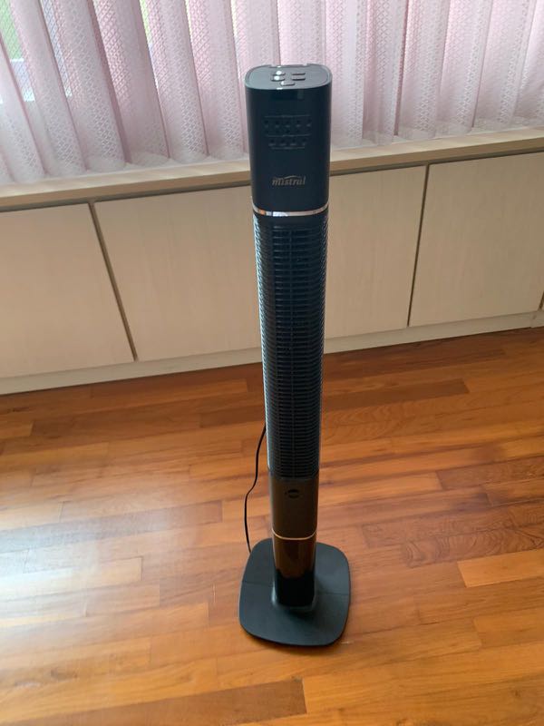 Mistral Tower Fan with Remote Control, Furniture & Home Living