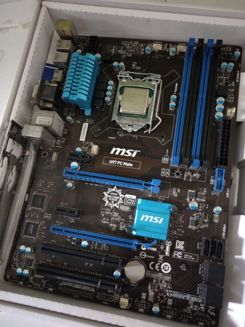 MSI H97 PC Mate + i54460 + 2*4GB G.Skill DDR3, Computers & Tech, Parts ...