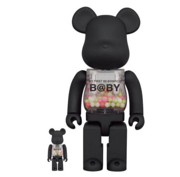 MY FIRST BEARBRICK BABY MATT BLACK Ver. 100% & 400% 1000% be