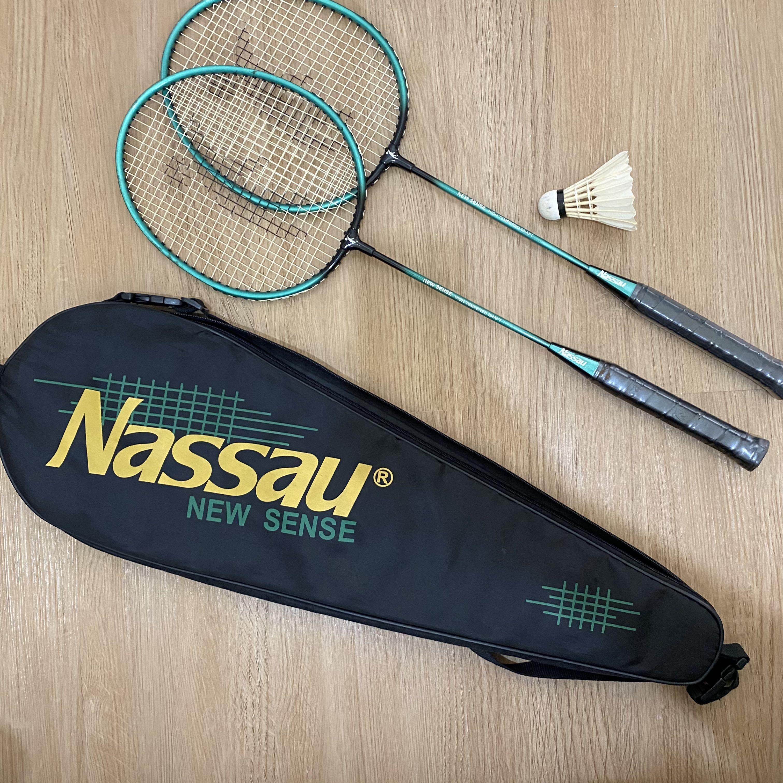 Nassau Badminton Racket Set with Shuttlecock and Bag, Sports Equipment