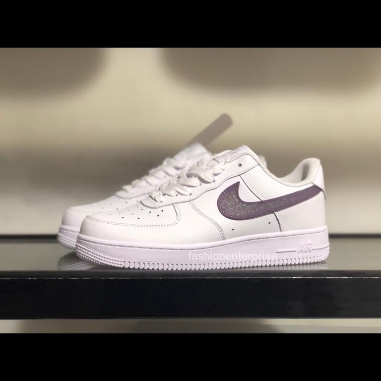 Nike air force low glitter top
