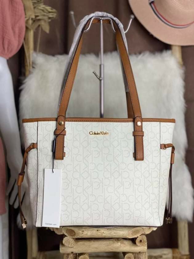 Calvin klein tote bag brown top