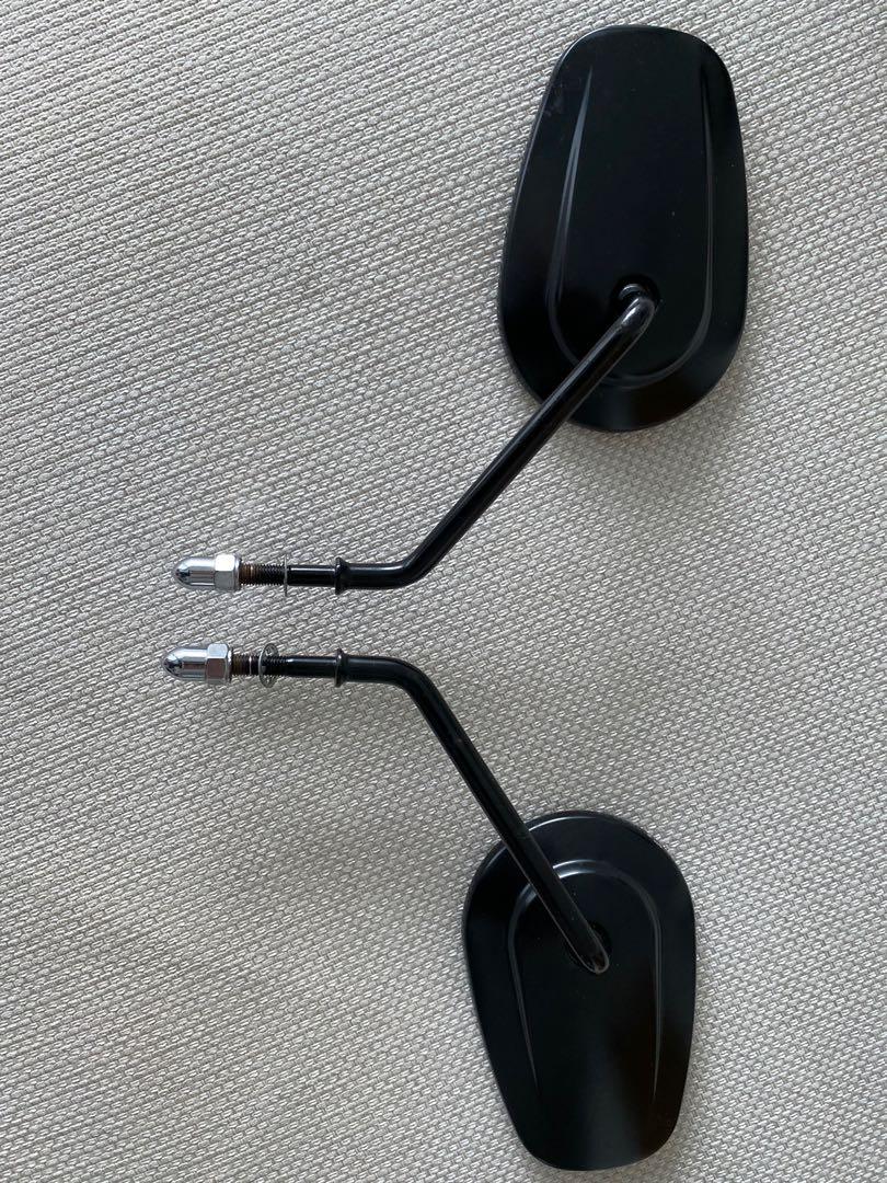 Long Black Motorcycle Mirrors For 1990-2018 Harley Davidson Sportster 883 1200 E - Foto 2