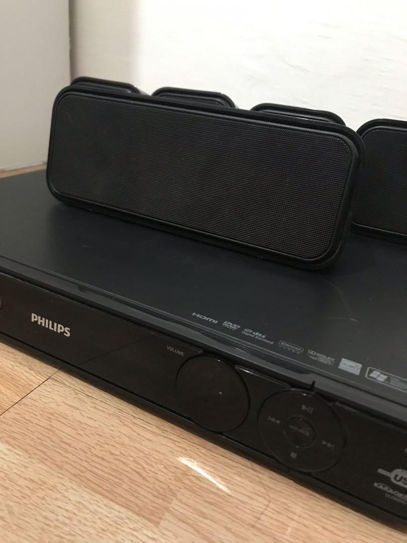 Philips DVD Player Surround Sound System, Audio, Soundbars, Speakers