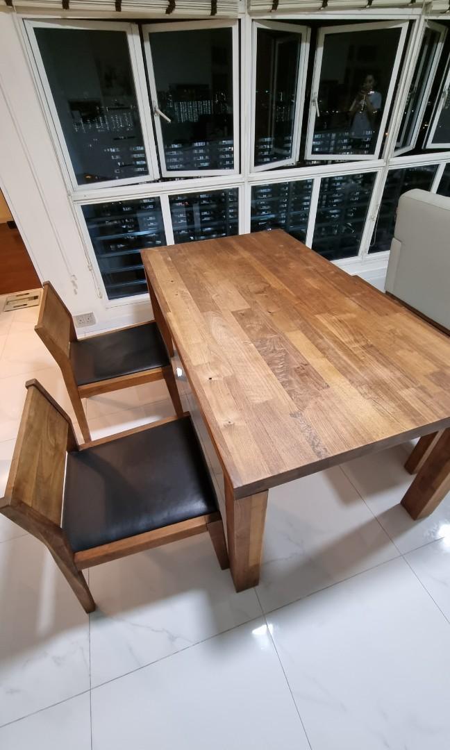 Picket and Rail dining table, Furniture & Home Living, Furniture