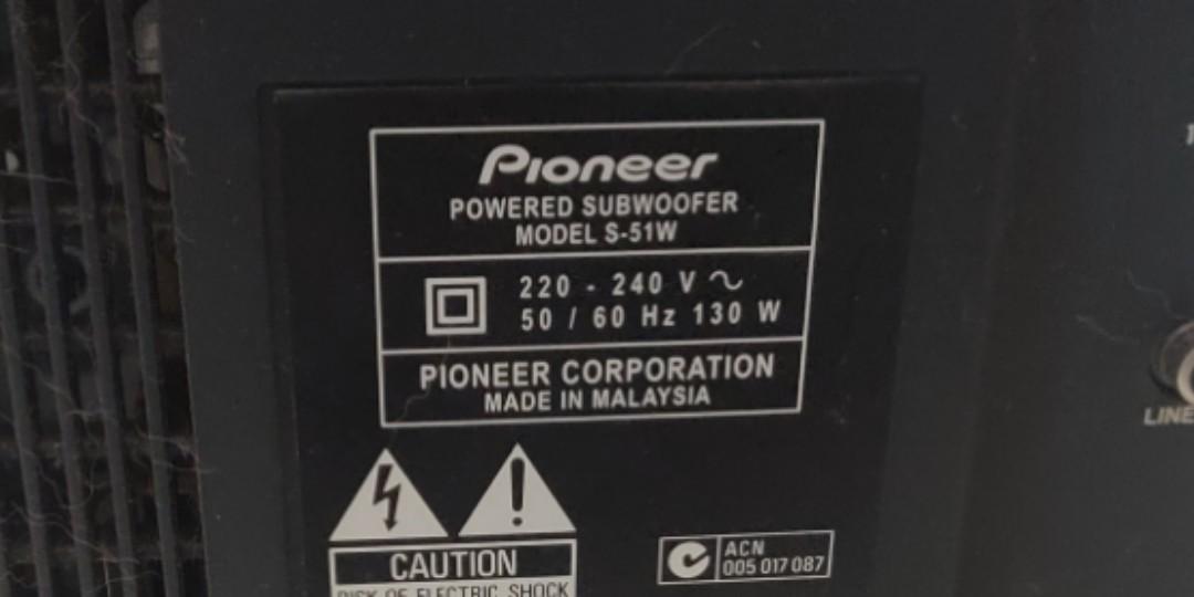 商品画像：User manual Pioneer S-51W (English - 98 pages) 3