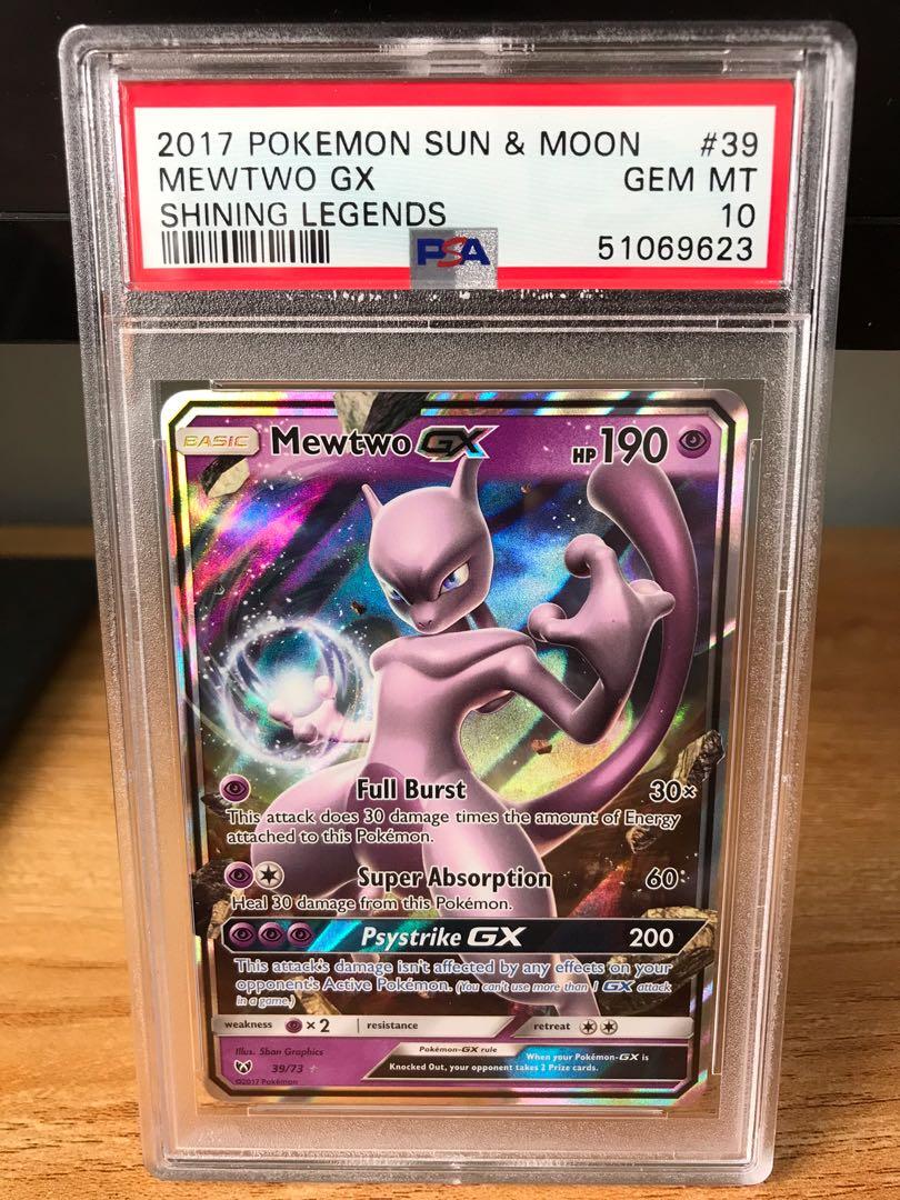 Pokemon Mewtwo GX Shining Legends PSA Hobbies Toys Toys Games On Carousell