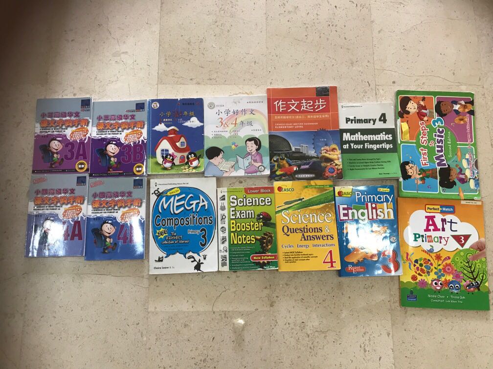 Primary 3, primary 4 assessment books and textbooks, Hobbies & Toys ...