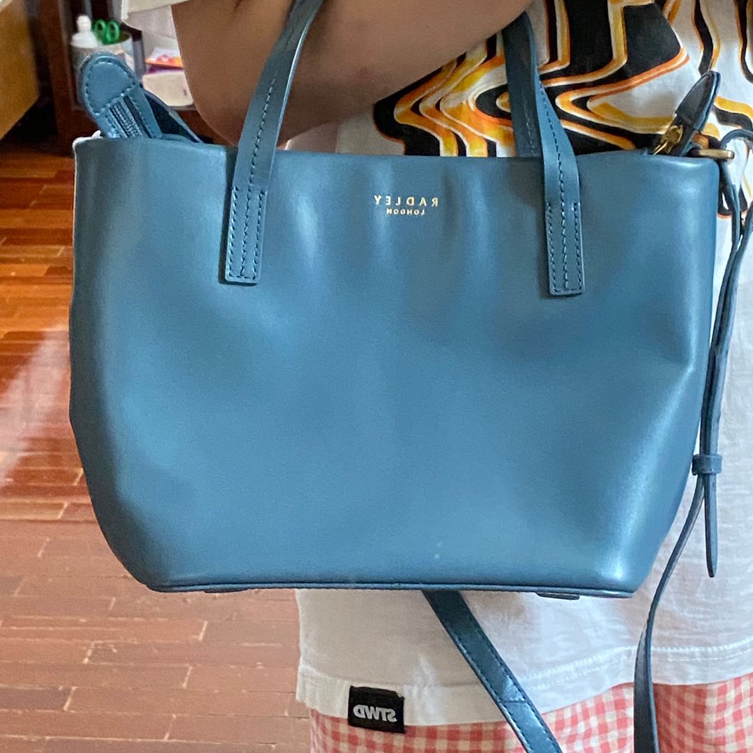 Radley blue handbag clearance