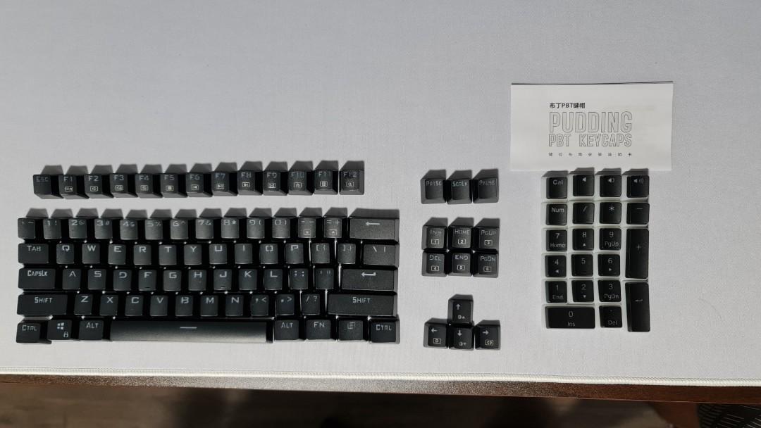 Redragon K552 RGB Keyboard + Pudding Keycaps, Computers & Tech, Parts