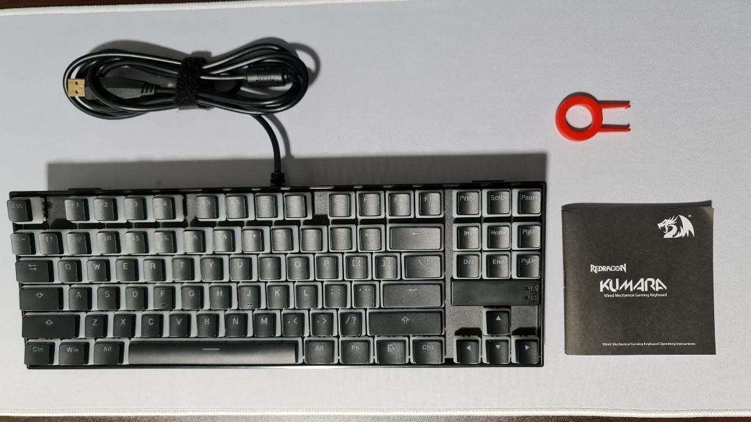 Redragon K552 RGB Keyboard + Pudding Keycaps, Computers & Tech, Parts