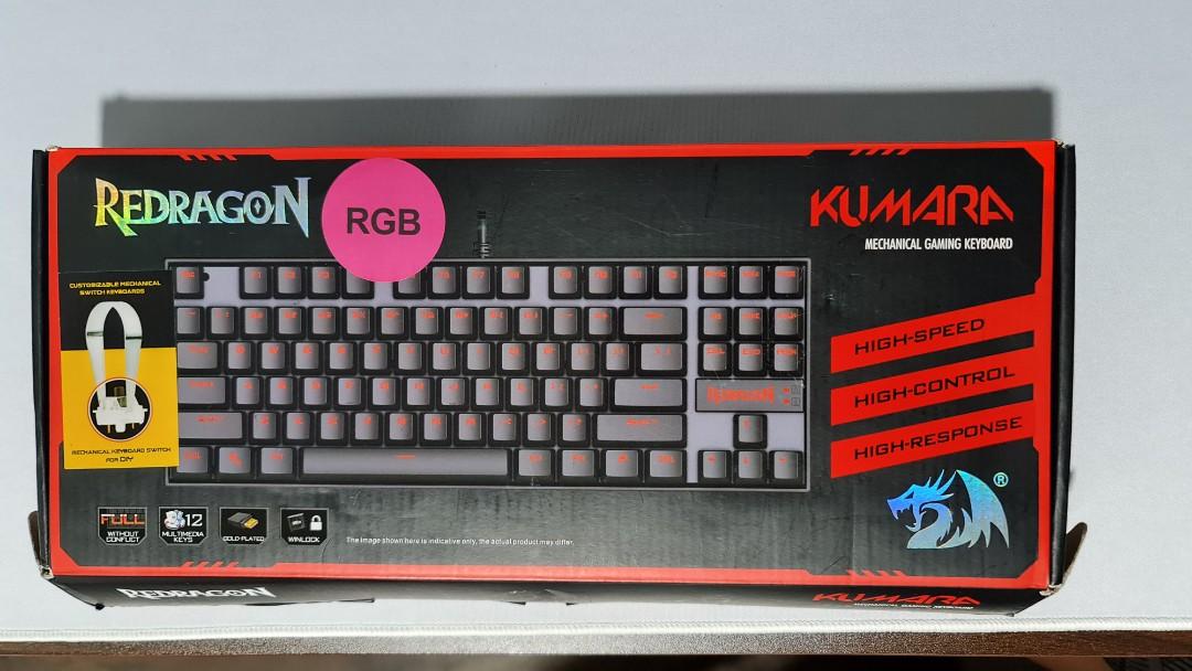 Redragon K552 RGB Keyboard + Pudding Keycaps, Computers & Tech, Parts