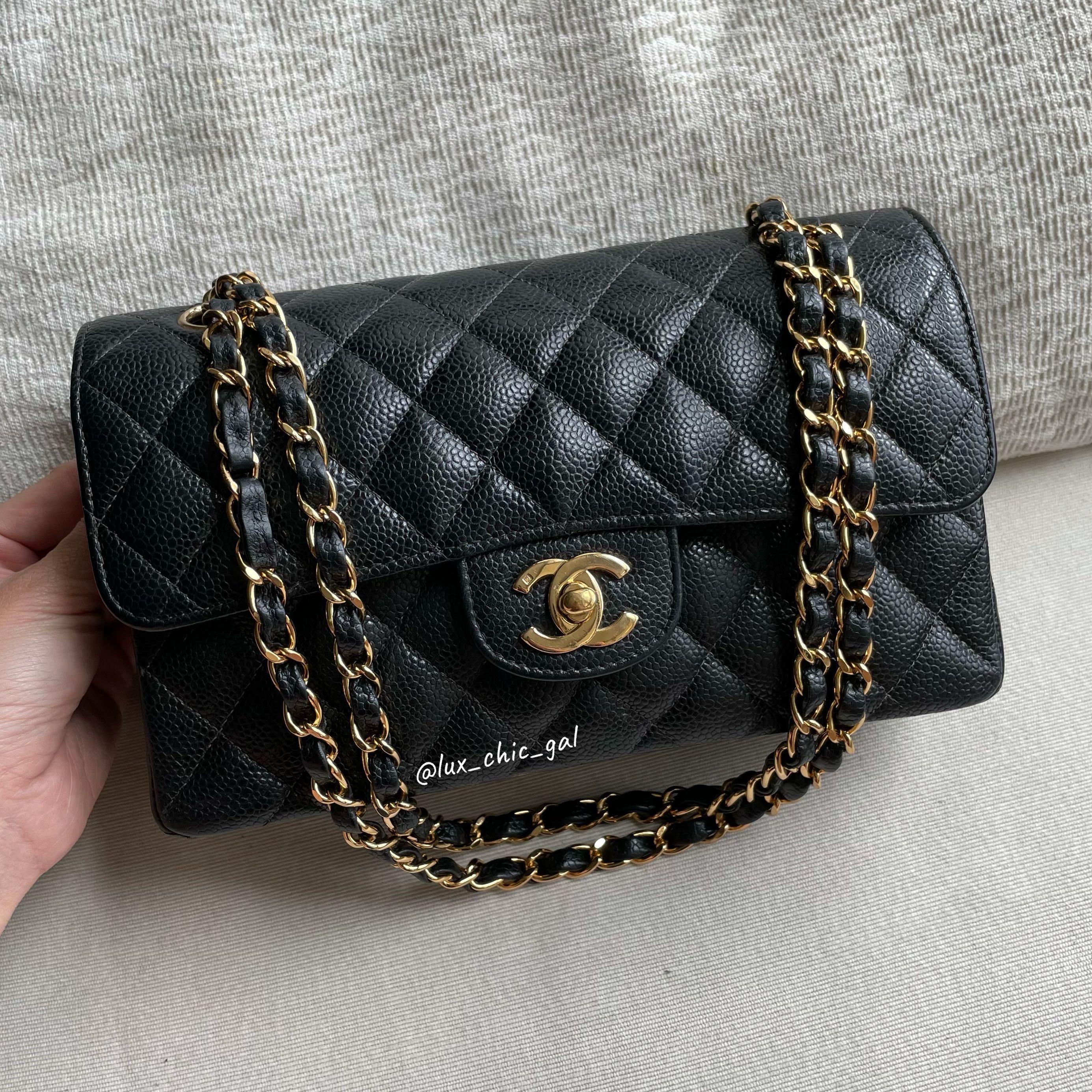 Chanel Vintage Small Classic Flap Black Lambskin GHW SKC1054 – LuxuryPromise