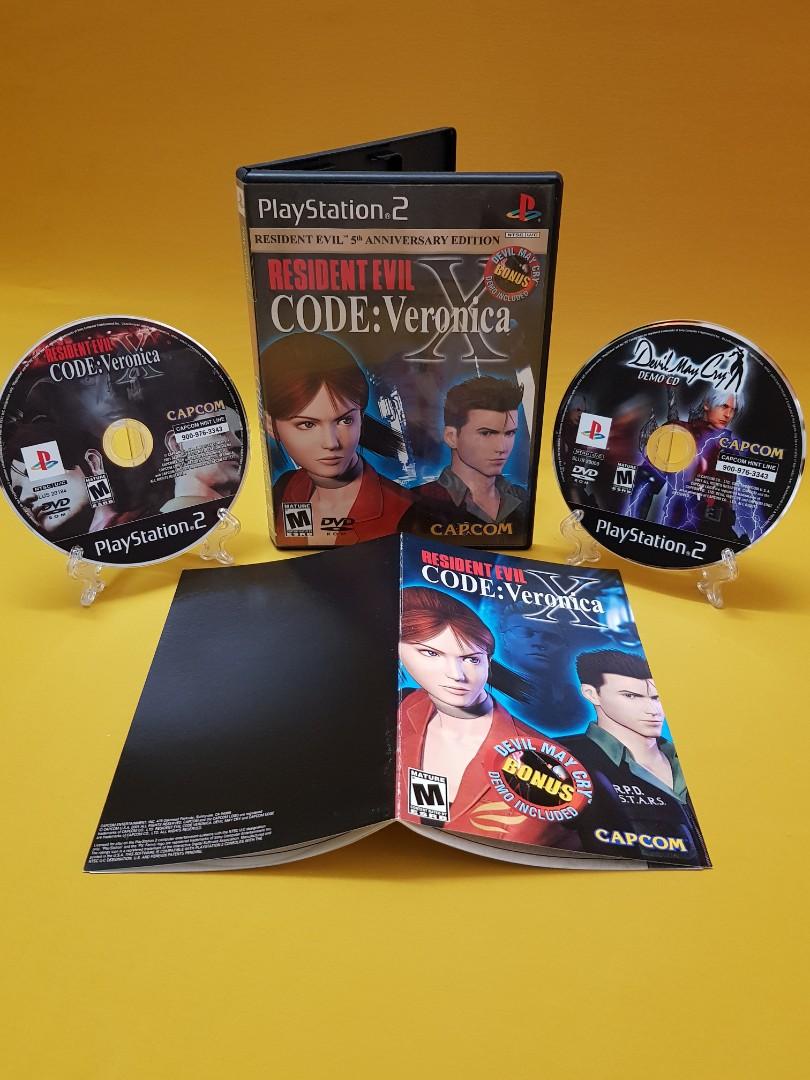 Resident Evil Code: Veronica X [REPRO-PACTH] - PS2 - Sebo dos Games - 10  anos!