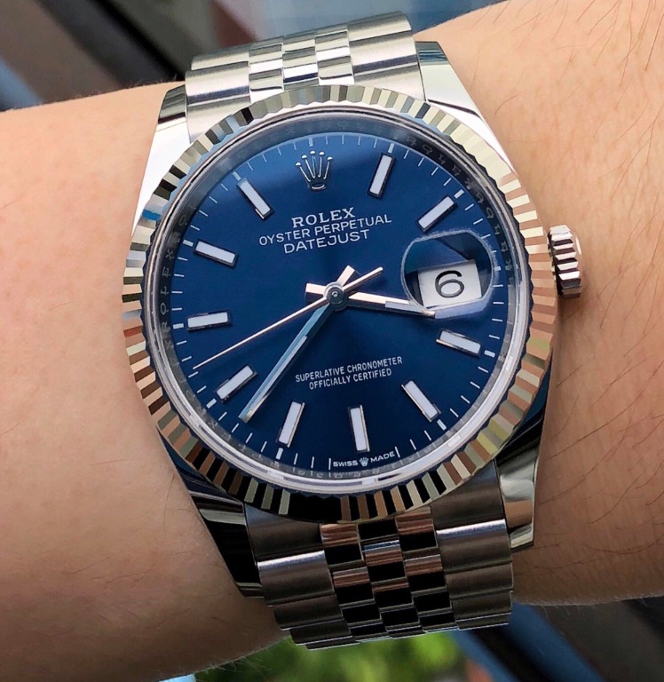 Rolex Datejust 36 Blue Dial 126234 Luxury Watches on Carousell