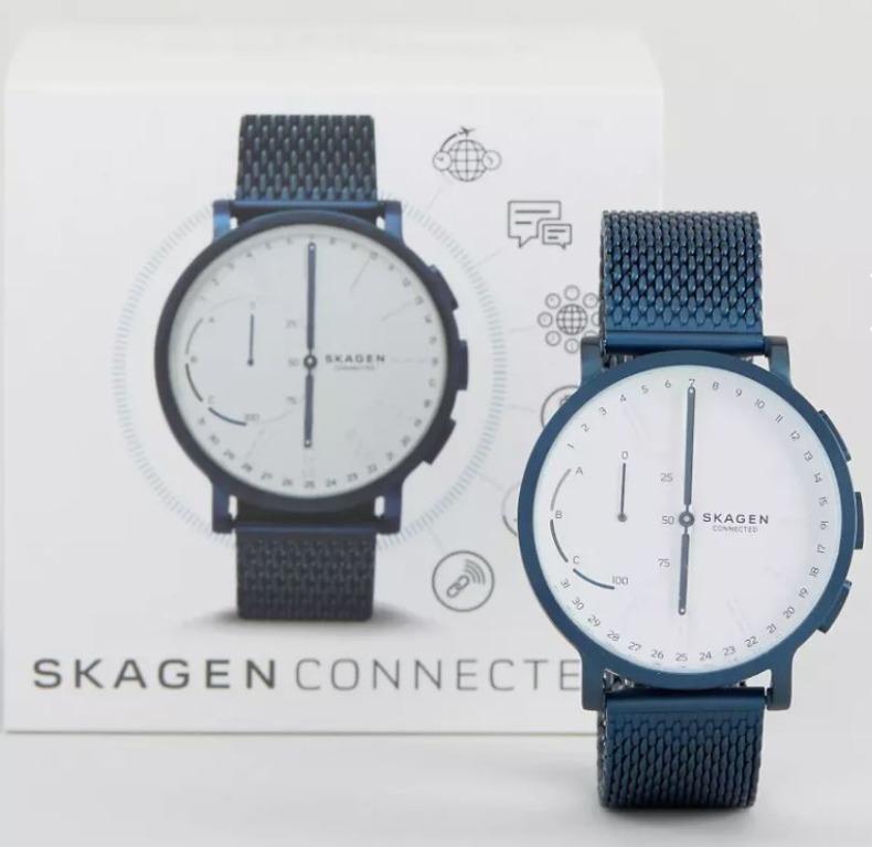 Skagen hagen connected hybrid sale smartwatch with stainless steel mesh