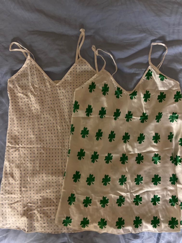 Sleeveless silky Pyjama tops, Women's Fashion, New Undergarments