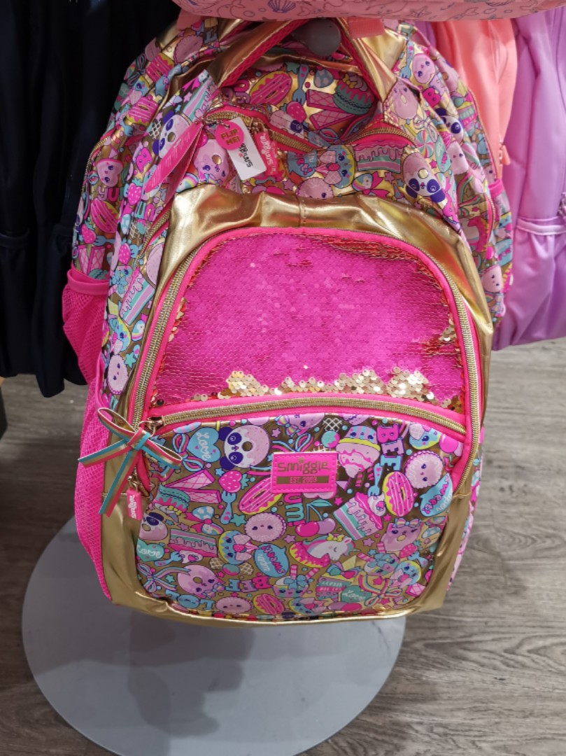 Smiggle gold on sale backpack