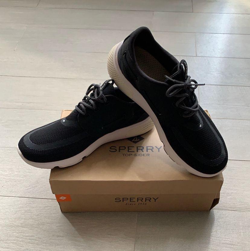 black sperry sneakers