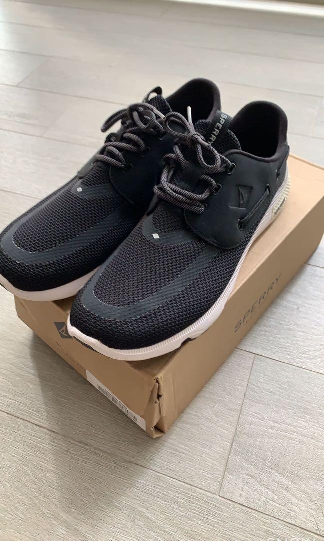 black sperry sneakers