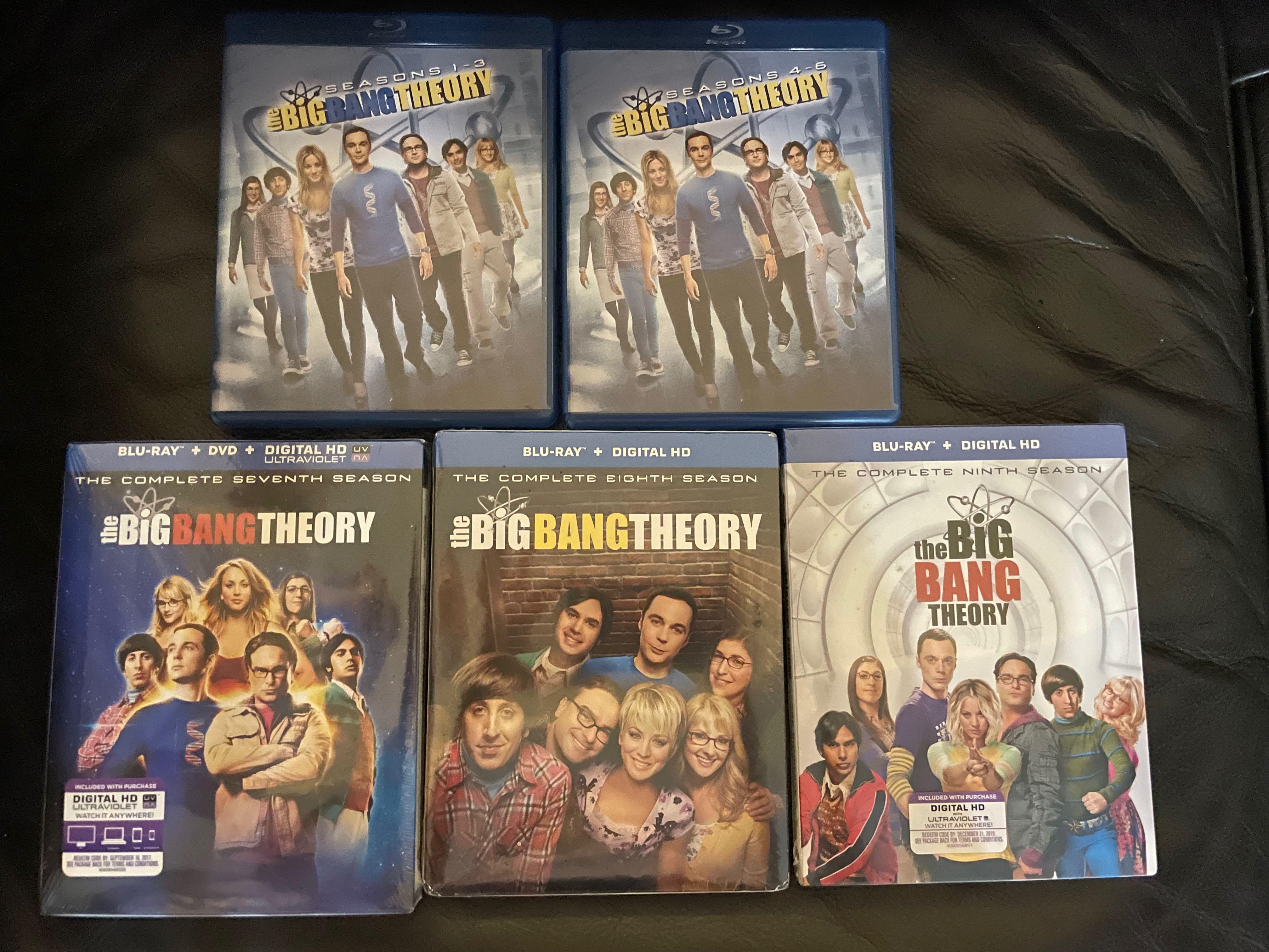 The Big Bang Theory Seasons 1 to 9 set Blu-rays, Hobbies & Toys, Music ...