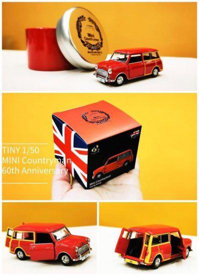Tiny City 1 50 Die Cast Model Car Austin Mini Countryman 60th Anniversary 微影 Mini Countryman 60週年記念鐵盒包裝 興趣及遊戲 玩具 遊戲類 Carousell