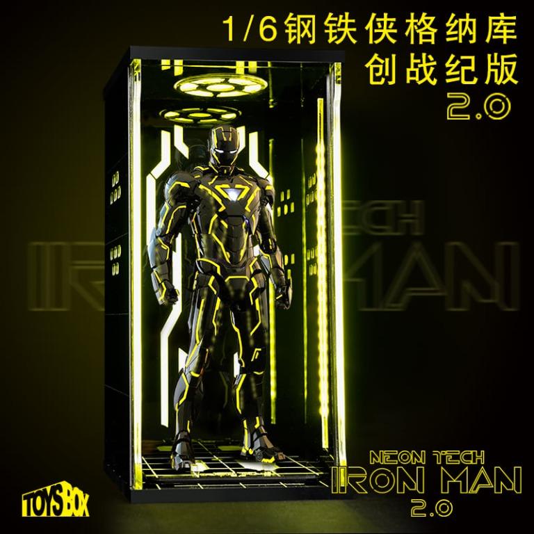 Toys Box Hall Of Armor 1/6 Scale Display Box For Hot Toys Neon Tech