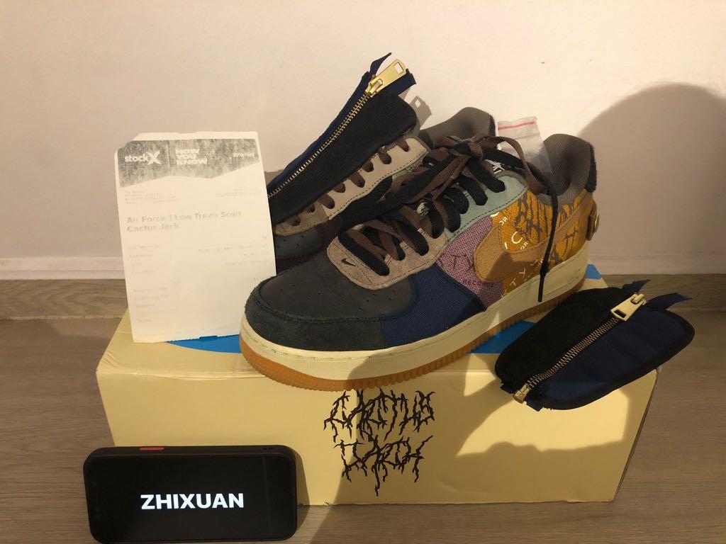Air force 1 travis scott new arrivals fossil