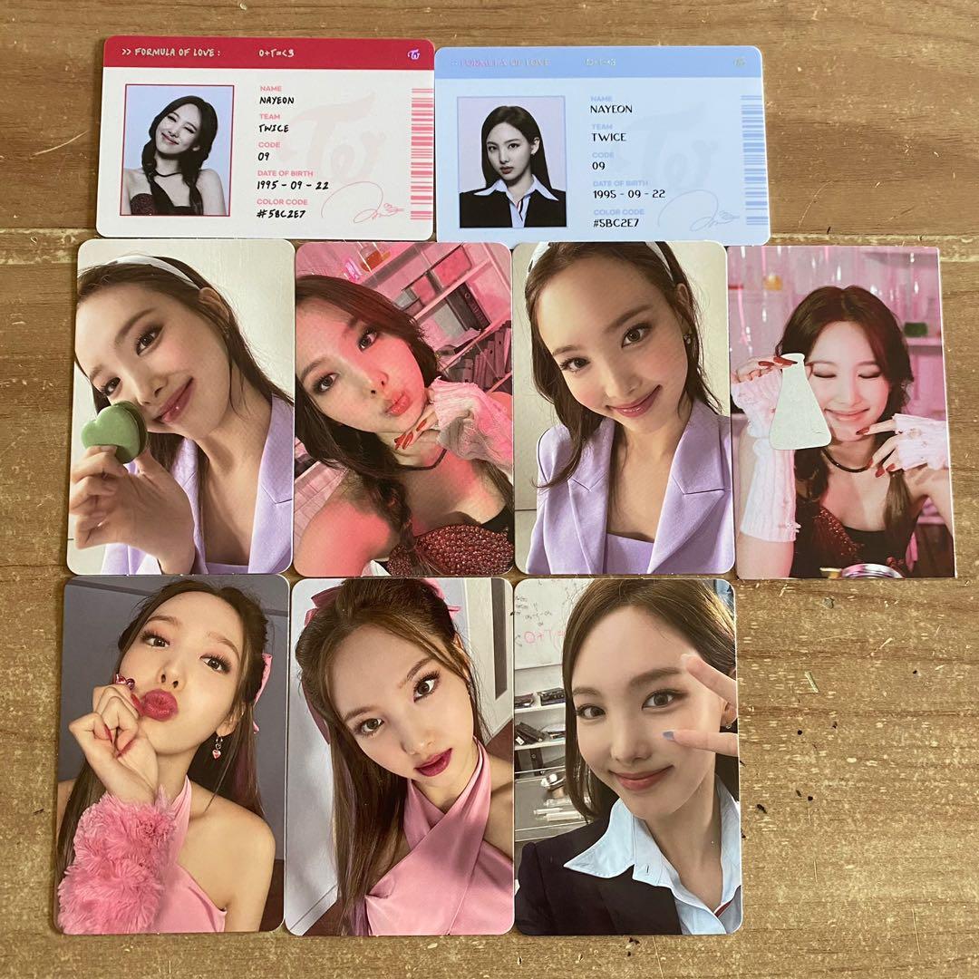 NAYEON TWICE - Formula of Love: O+T=＜3 - Official Photo card