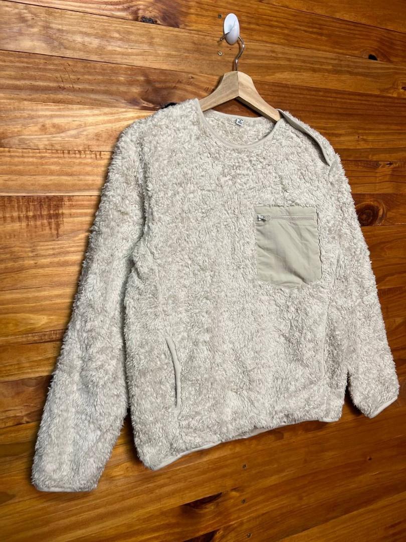 Fluffy yarn fleece pullover shirt best sale