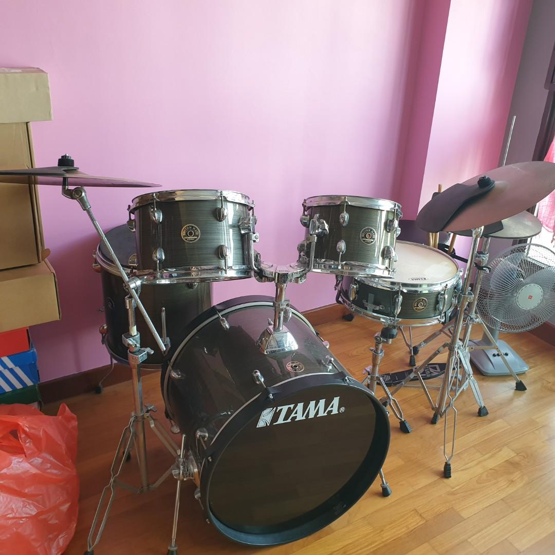 Used Tama Drum Set, Hobbies & Toys, Music & Media, Musical Instruments