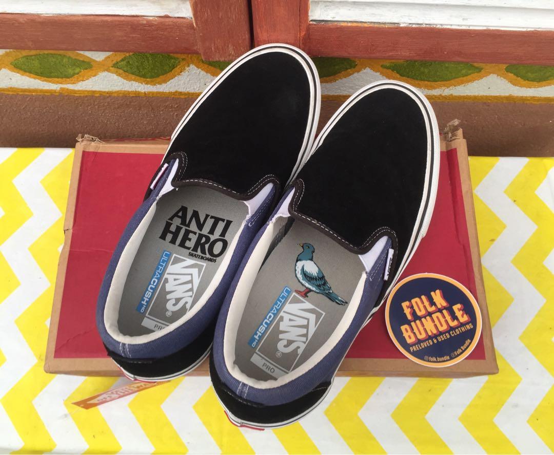 Vans x anti hero slip on sale