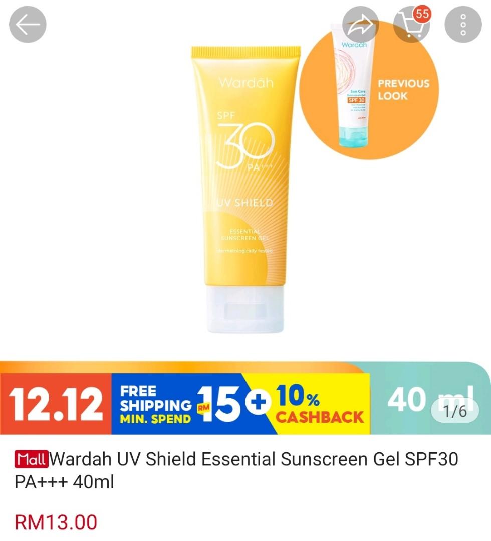 Sunscreen top gel wardah