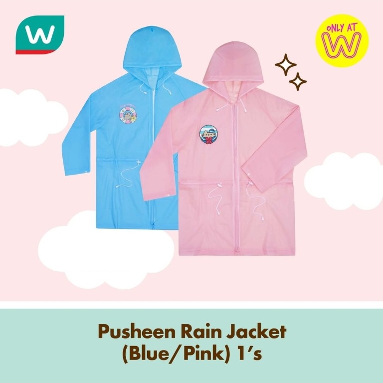 WATSONS PUSHEEN RAIN JACKET BLUE OR PINK 1 S Men s Fashion