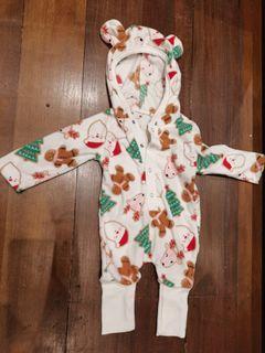 White Christmas frogsuit for 1 year old