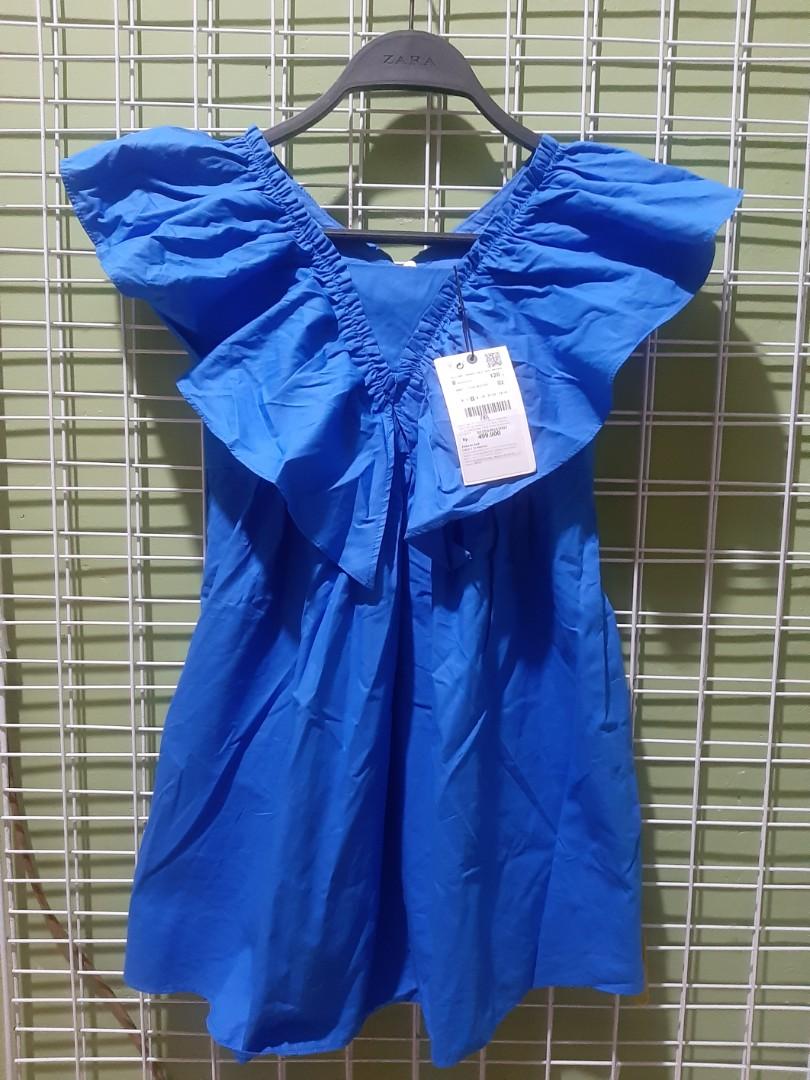Zara lettuce edge ruffle dress, Bayi 