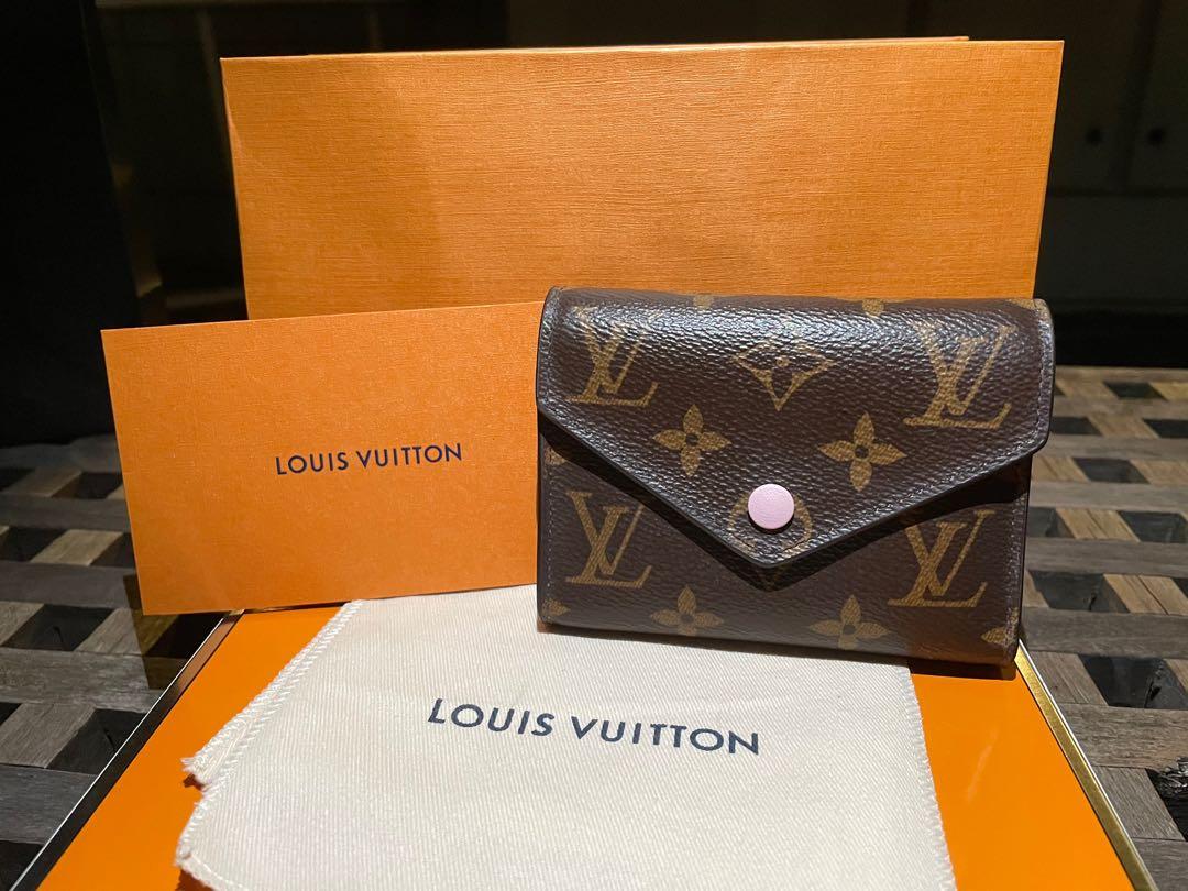 Louis Vuitton Victorine Wallet Monogram Canvas Rose Ballerine GHW