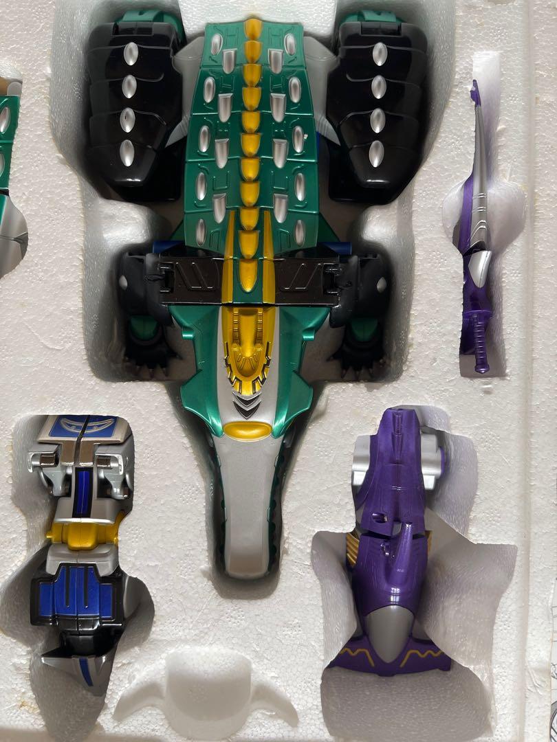 清屋平讓 2003年 日初版 Bandai DX 合金百獸戰隊 百獸合體 三匹獸 牙吠獵人 關節可動 Action Figure (盒舊 ...