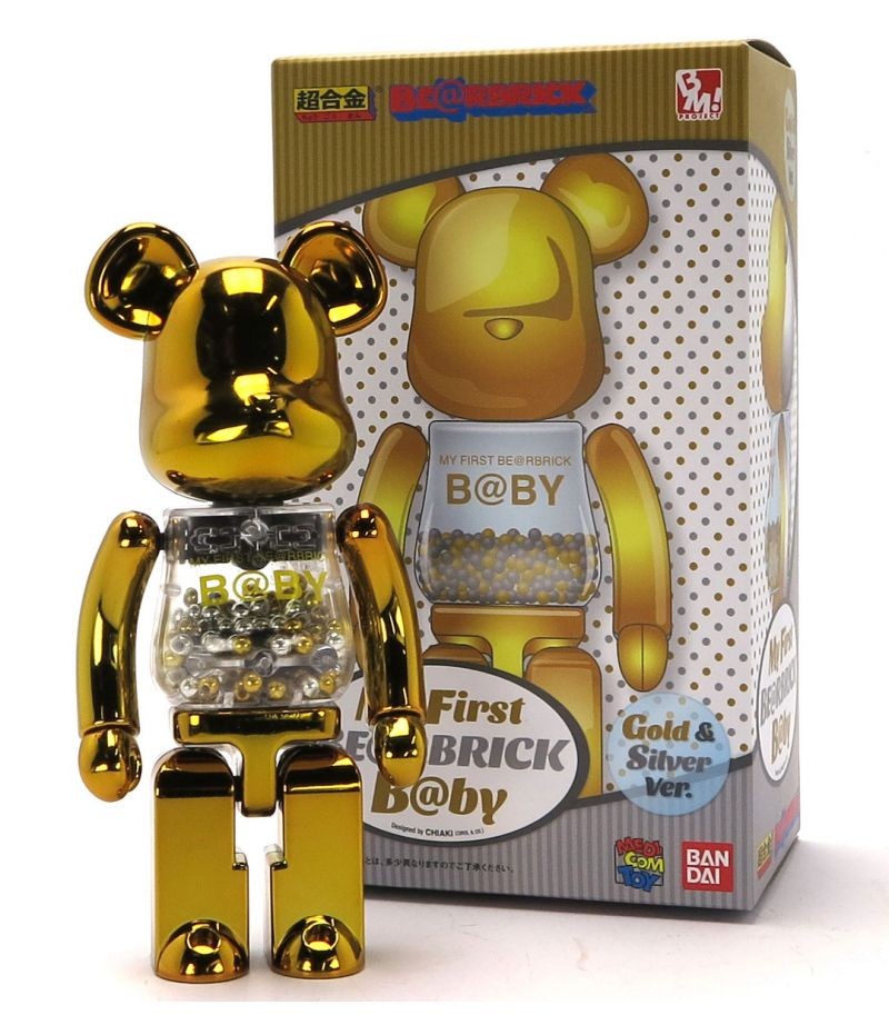 全新現貨200% 超合金Medicom Bearbrick 千秋My First Baby B@by Gold