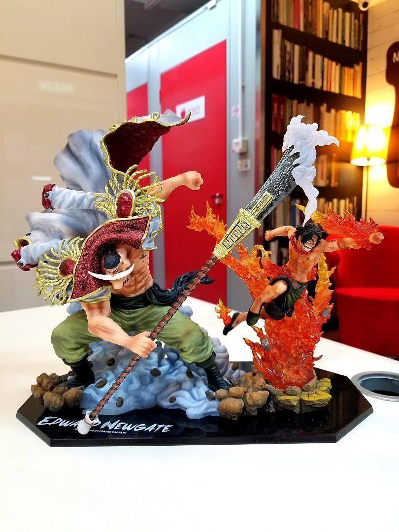 海賊王figuarts Zero 白鬍子x 艾斯組合白胡子海賊團團長及第二師指揮官 超激戰 Bandai One Piece Figuarts Zero Extra Battle Whitebeard Priates Edward Newgate Portgas D Ace 興趣及遊戲 玩具 遊戲類