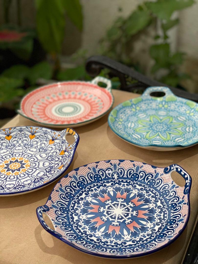 ✨ Wild Plates ✨ (Category: Dinnerware & Cutlery) located in Mandaluyong City. Submitted by denstuff (Listing ID 1128645503, Image 2). Description: ✨ Moroccan serving dishes 🎄Perfect for christmas gift ❗️Php 150 each ❗️MOP: Gcash ❗️MOD: SDD via grab/lalamove (SF c/o buyer) 💌 DM for deets and more photos. .
