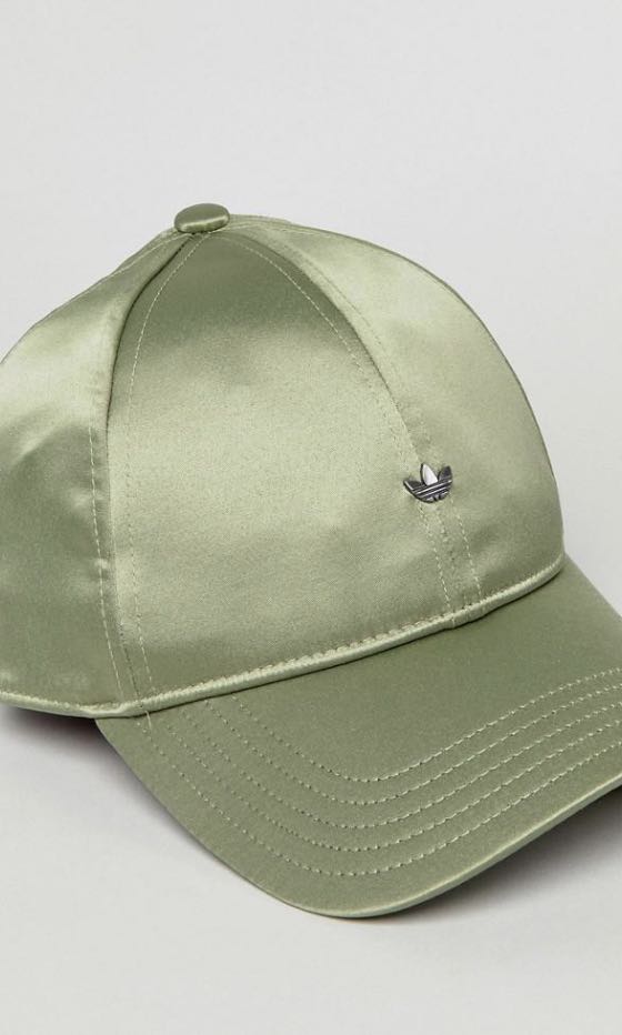 Adidas satin olive cap, Men's Fashion 