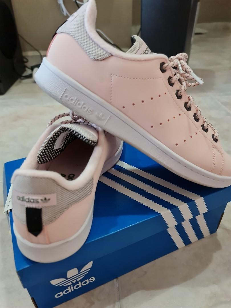 Adidas originals stan smith sale nuud nubuck sneakers in pink