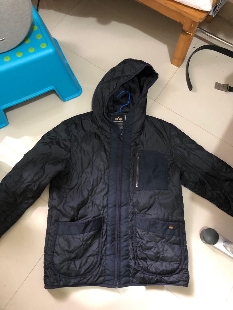ALPHA INDUSTRIES QUILTED JACKET Fesyen Pria Pakaian Baju