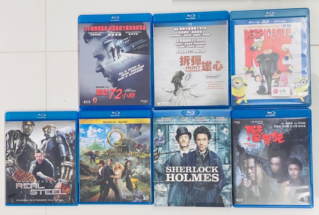 Asian movies, action movies, American movies, Blu-ray DVDs, VCDs