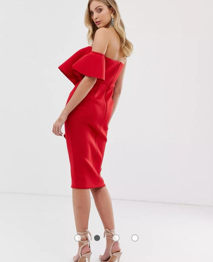 open lace back dress RED DROP WAIST MAXI DRESS  codressing