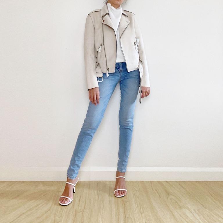 Mango faux online suede jacket