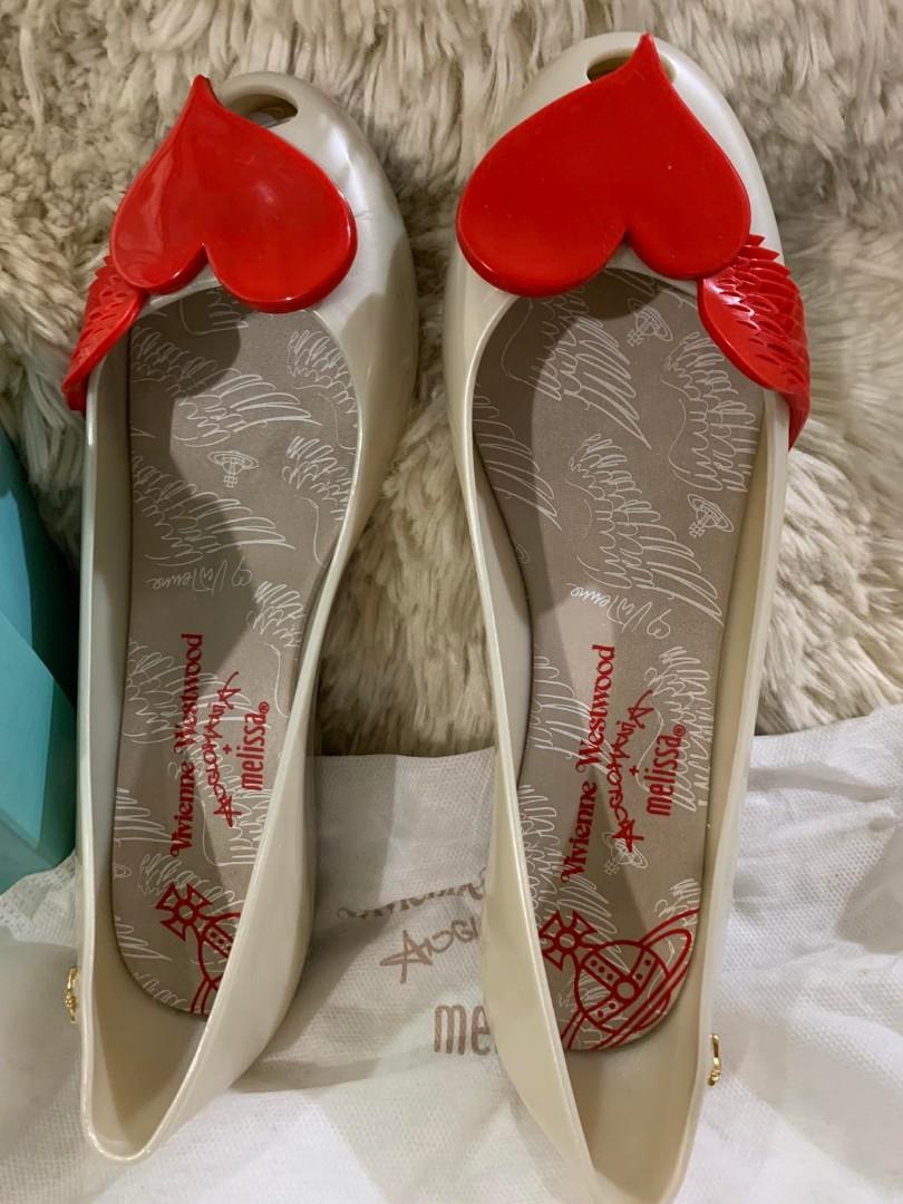 Vivienne westwood red heart shoes on sale