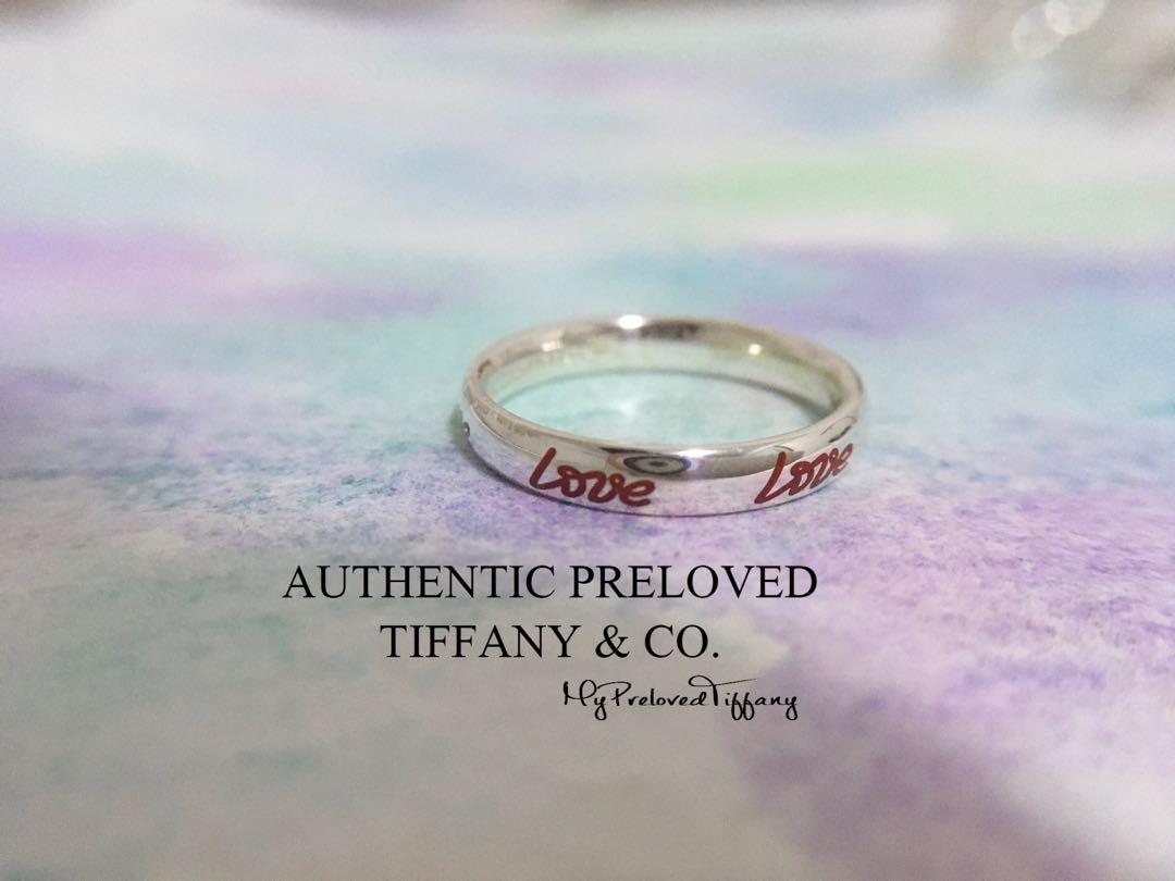 Tiffany love ring silver shop