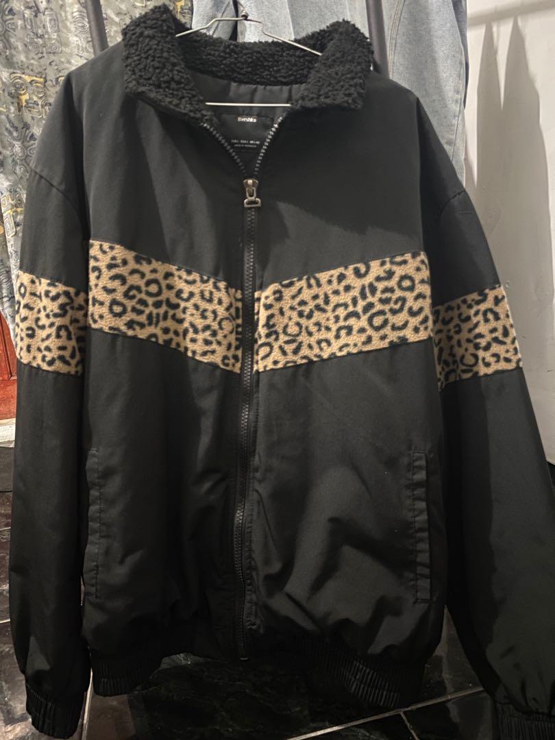 Bershka leopard jacket on sale